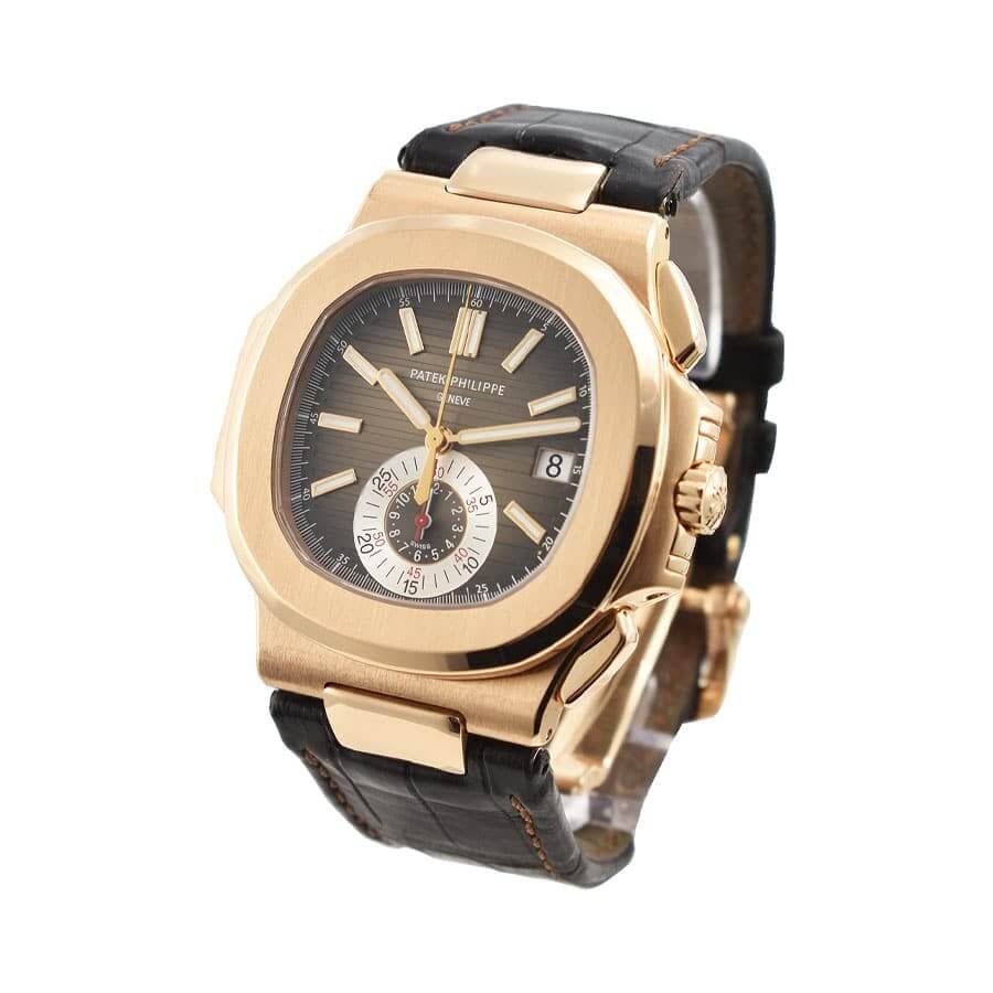 Patek Philippe Nautilus Rose Leather Replica - Image 2