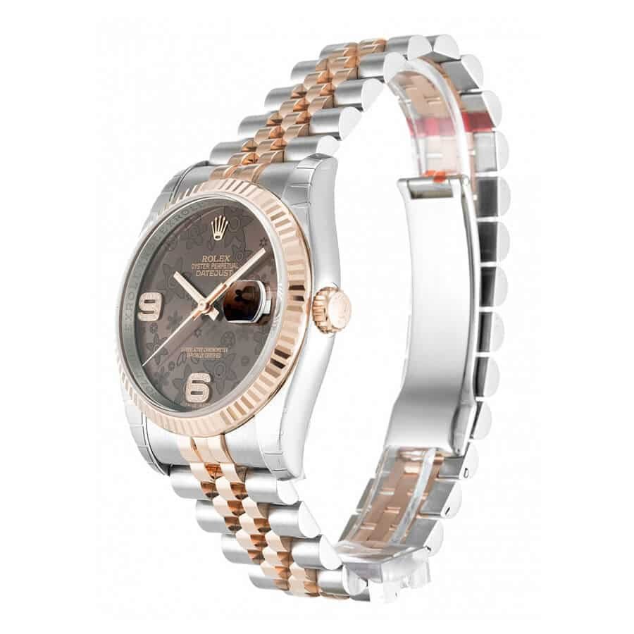 Rolex Datejust 116231-0105 Chocolate Floral Dial Replica - Image 2