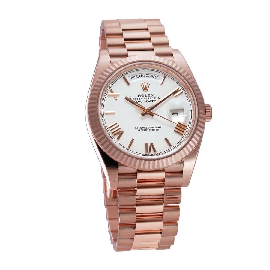 Rolex Day-Date 228235 KW Rose Gold White Dial Replica - Image 2