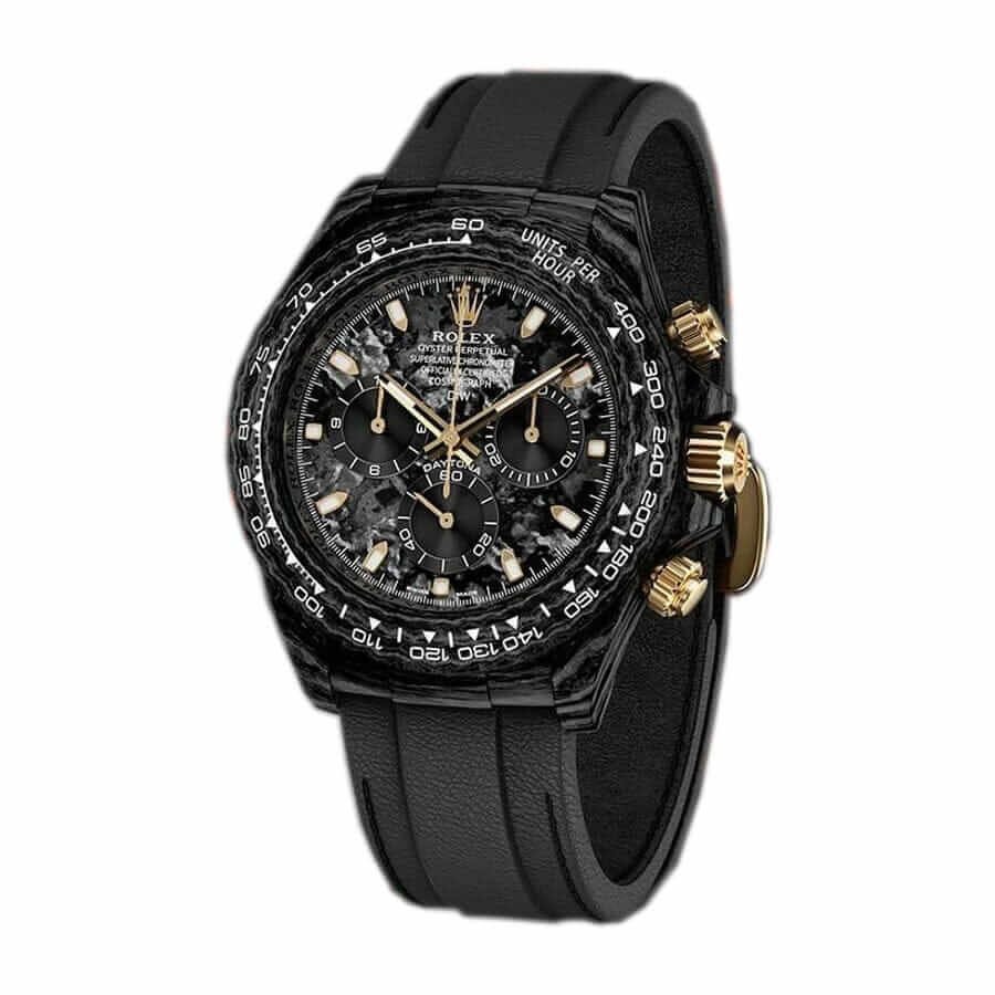 Rolex Daytona DiW NTPT Carbon 46490 “All Carbon Lemon Edition” Replica - Image 2